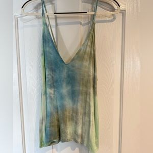 Lulus Green Tye Dye Tanktop